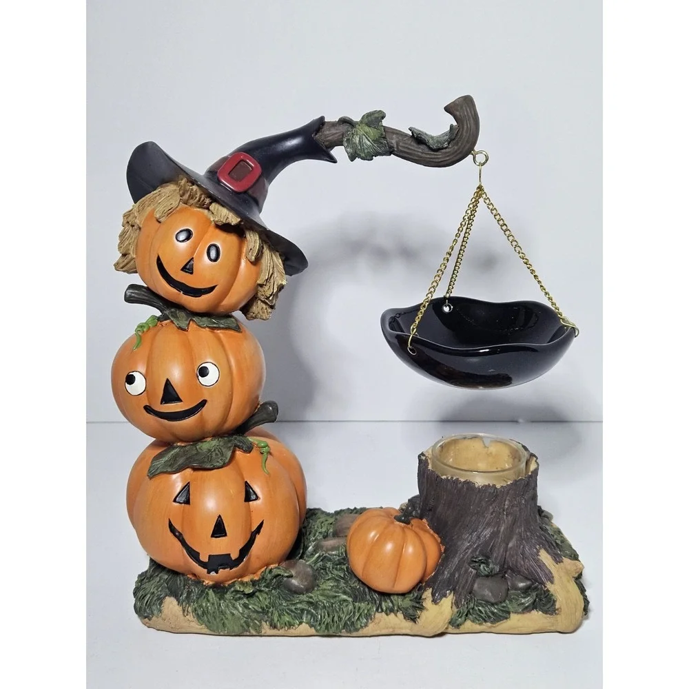 Yankee Candle Halloween Pumpkin Pals Stacked Hanging Tart Wax Warmer Retired